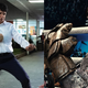 Daniel Larusso vs. a robot? What the heck!